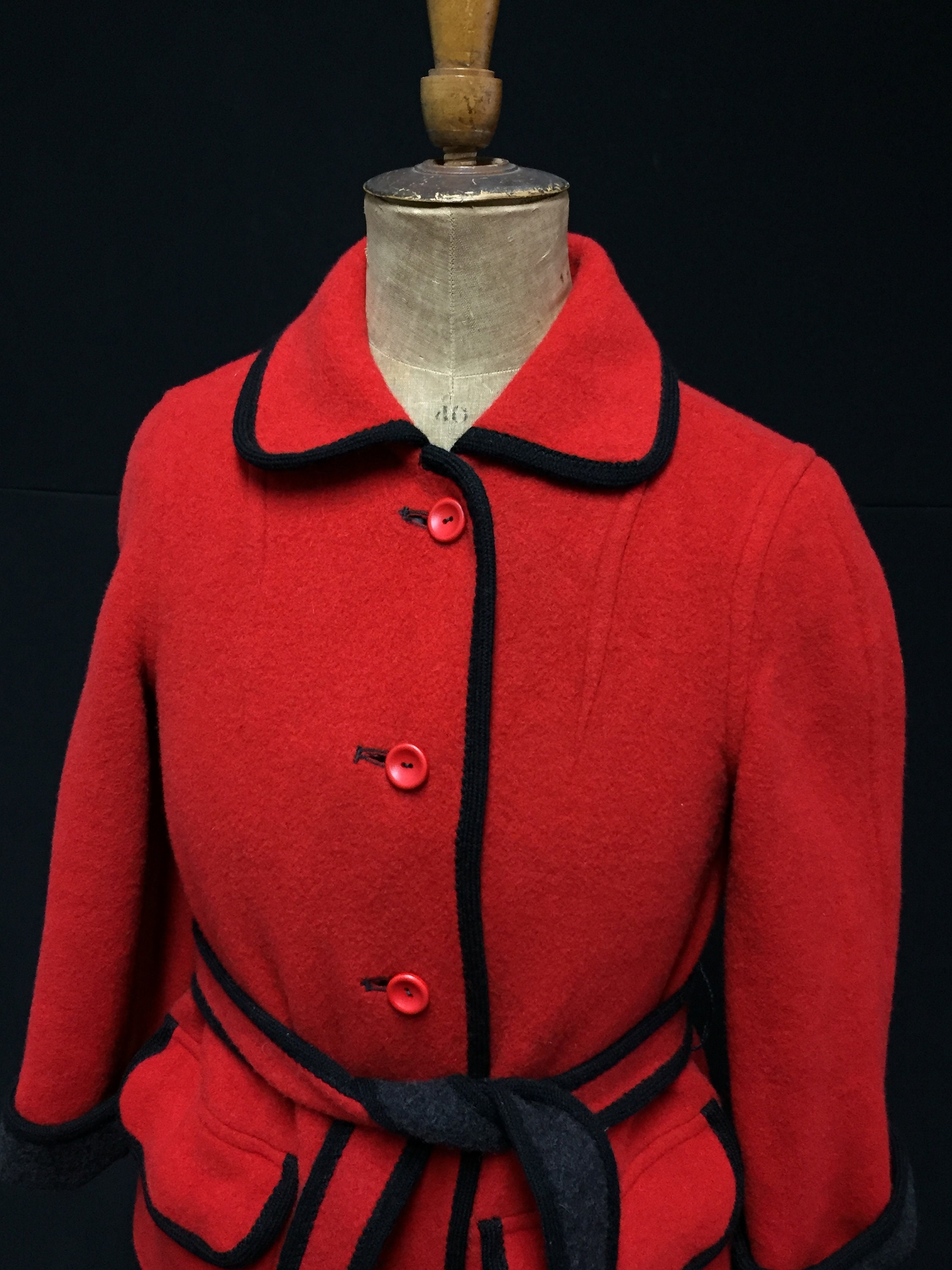 1960's Vintage Reversible Wooden Overcoat Etsy UK