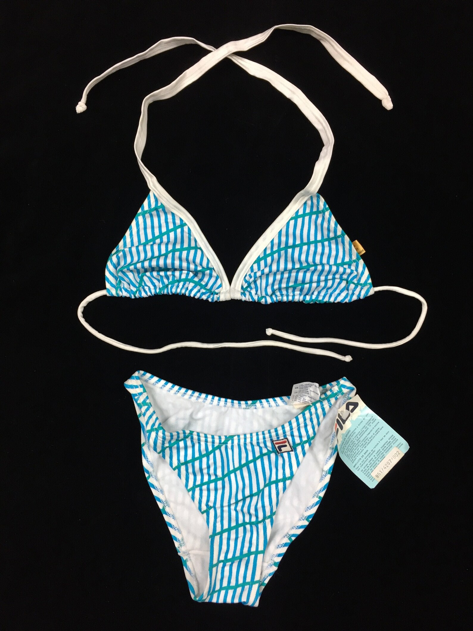 fila tape bikini bottoms