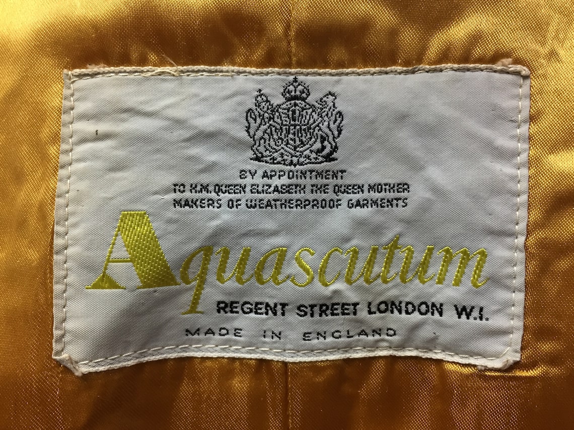 1960's Vintage Aquascutum Mac / Raincoat authentic | Etsy