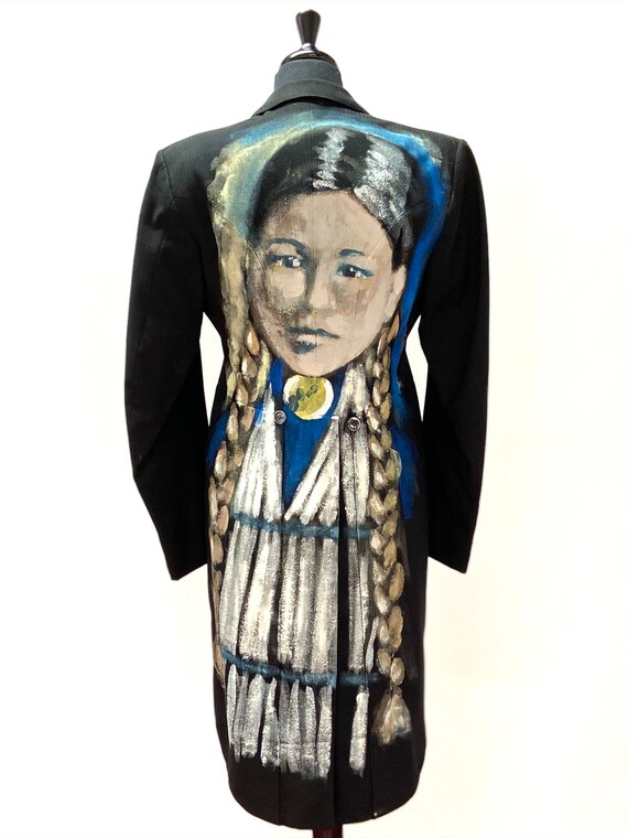 Buy 1950 s British Tailored Frock Coat Hand Painted Wild West Portrait by London Artist UNIQUE ONE OFF Online in India Etsy