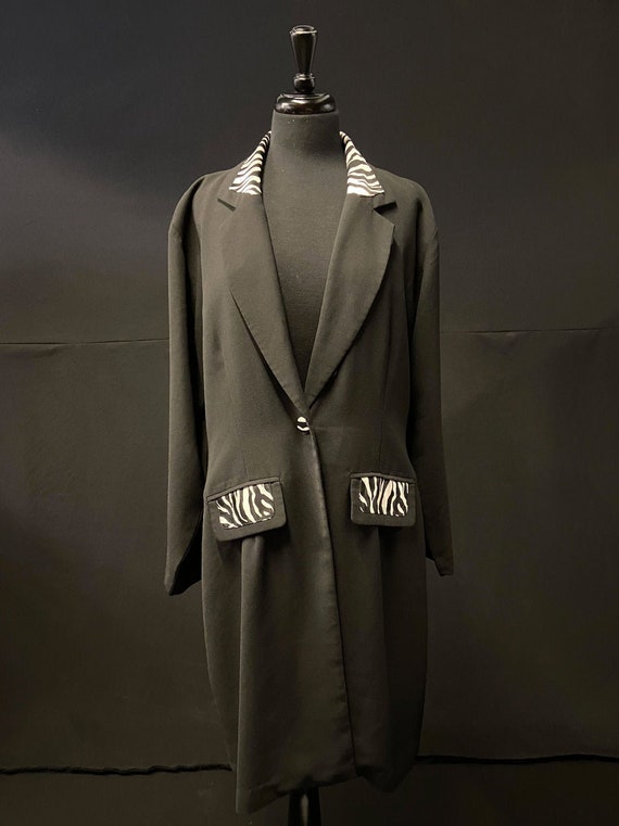 Zebra Dress Coat