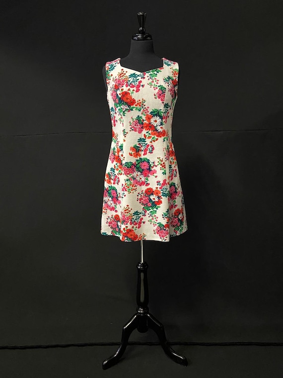 1960's Floral Day Dress