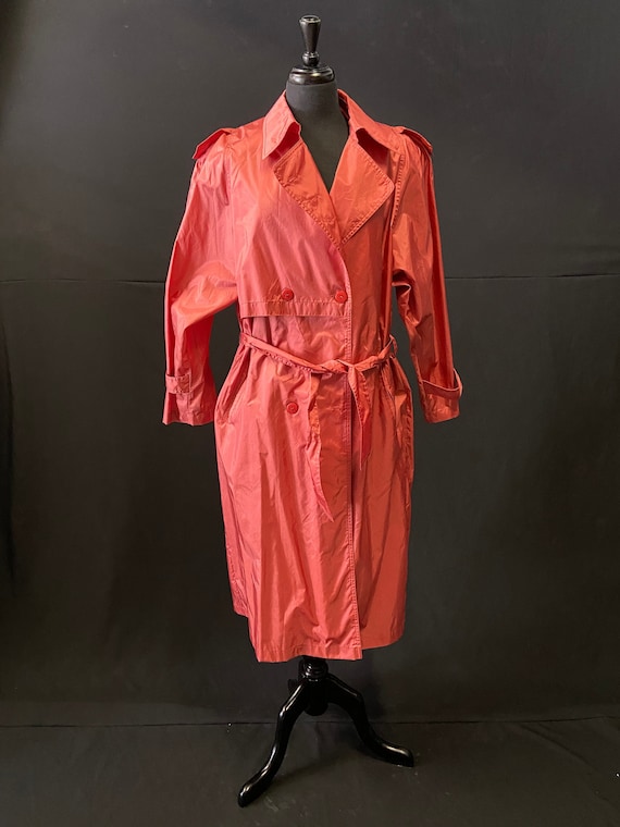 Pink Nylon Raincoat