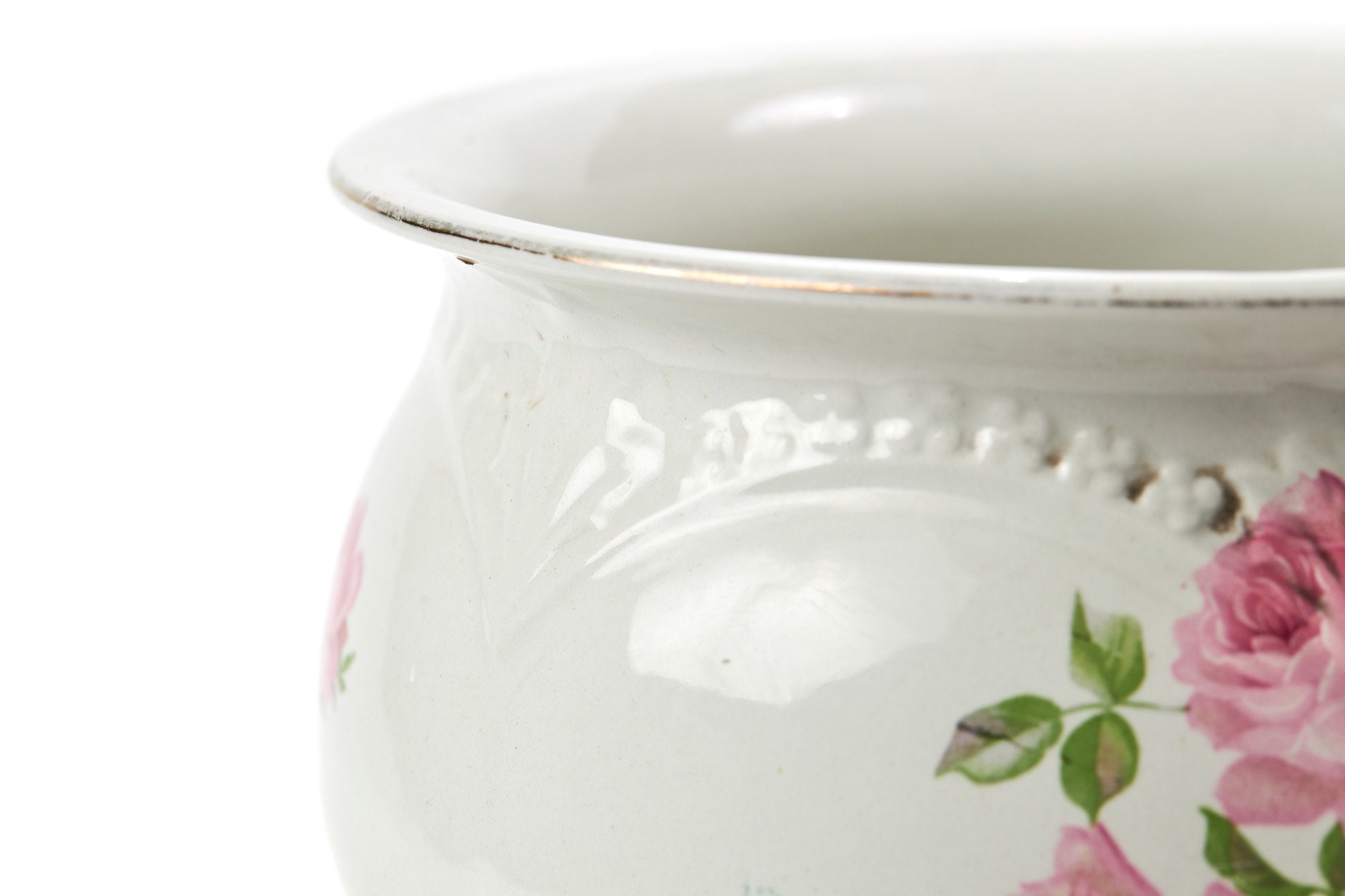 Antique Victorian Porcelain Chamber Pot Etsy