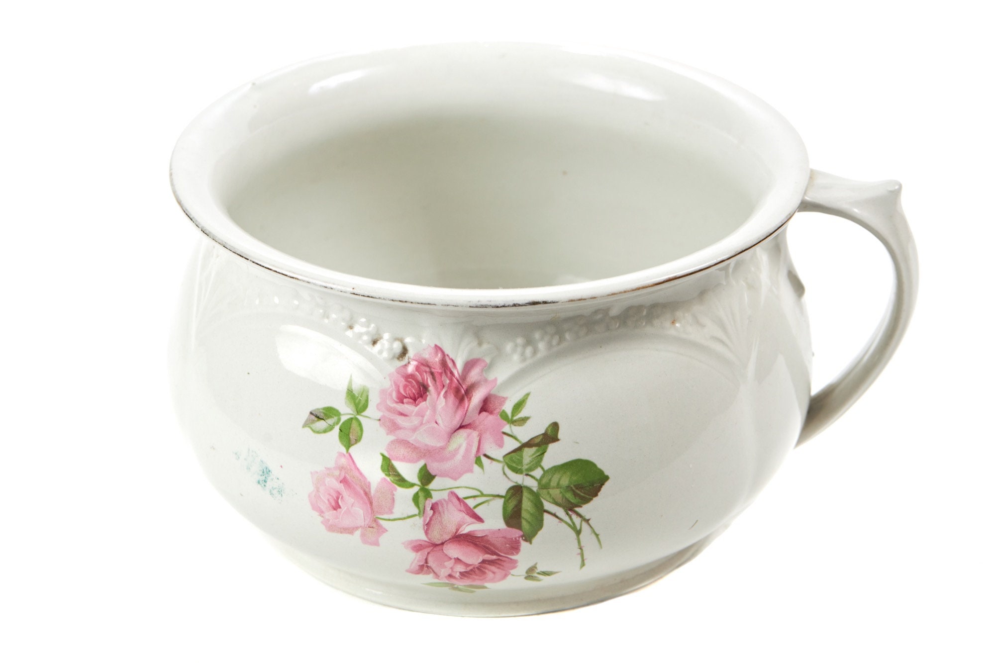 Antique Victorian Porcelain Chamber Pot Etsy