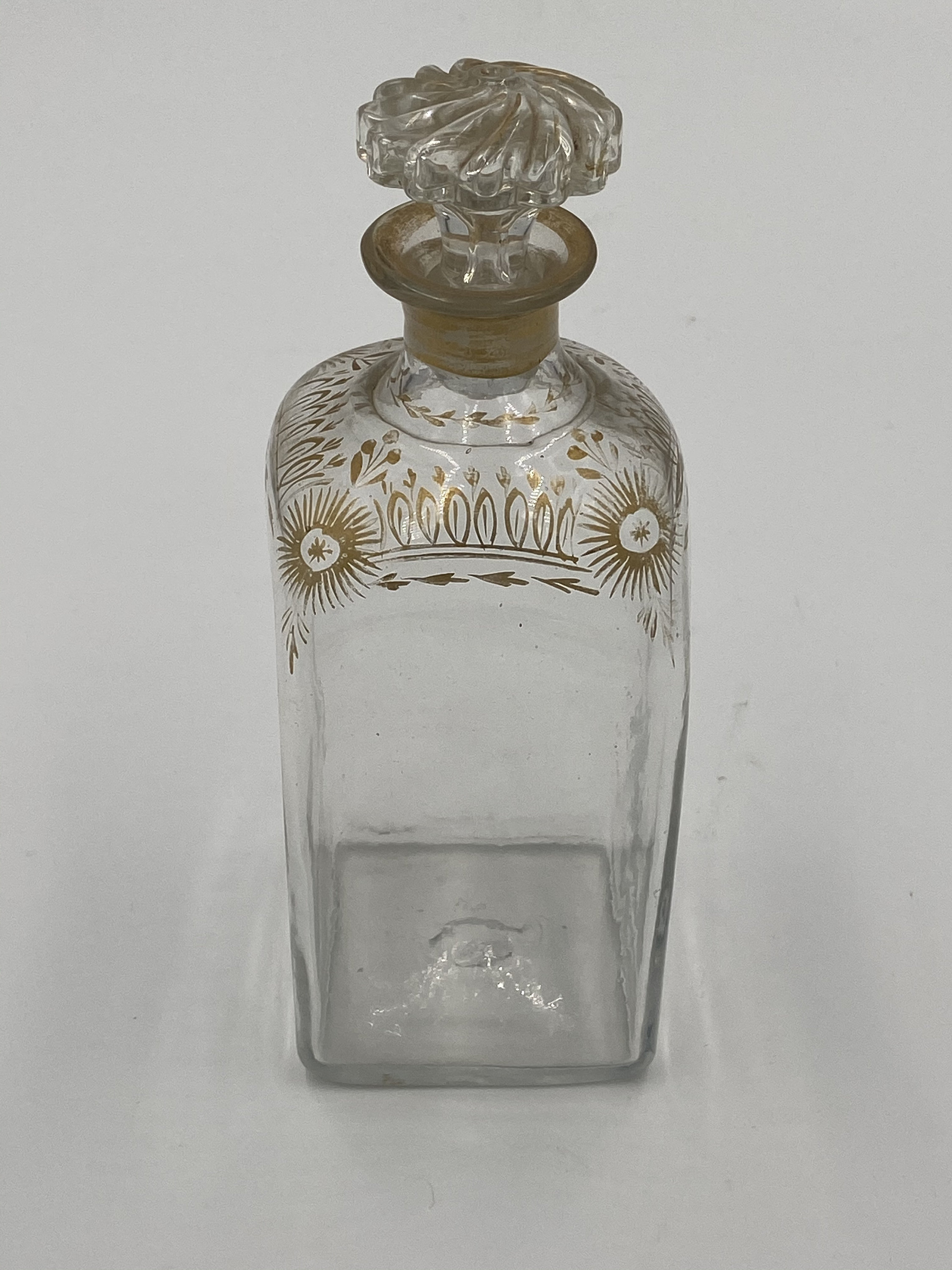 Unusual Antique Gilt Decorated Decanter Etsy