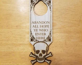 Abandon All Hope Etsy