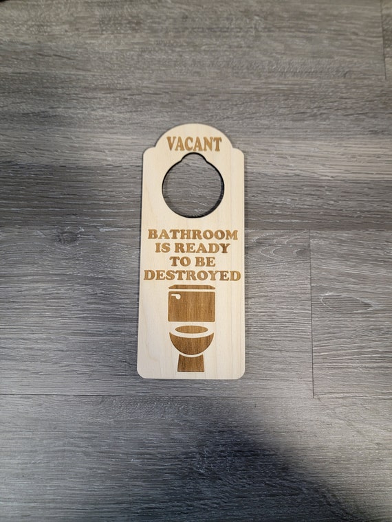 Cartello per porta in legno - Beige/Do Not Disturb - HOME - H&M