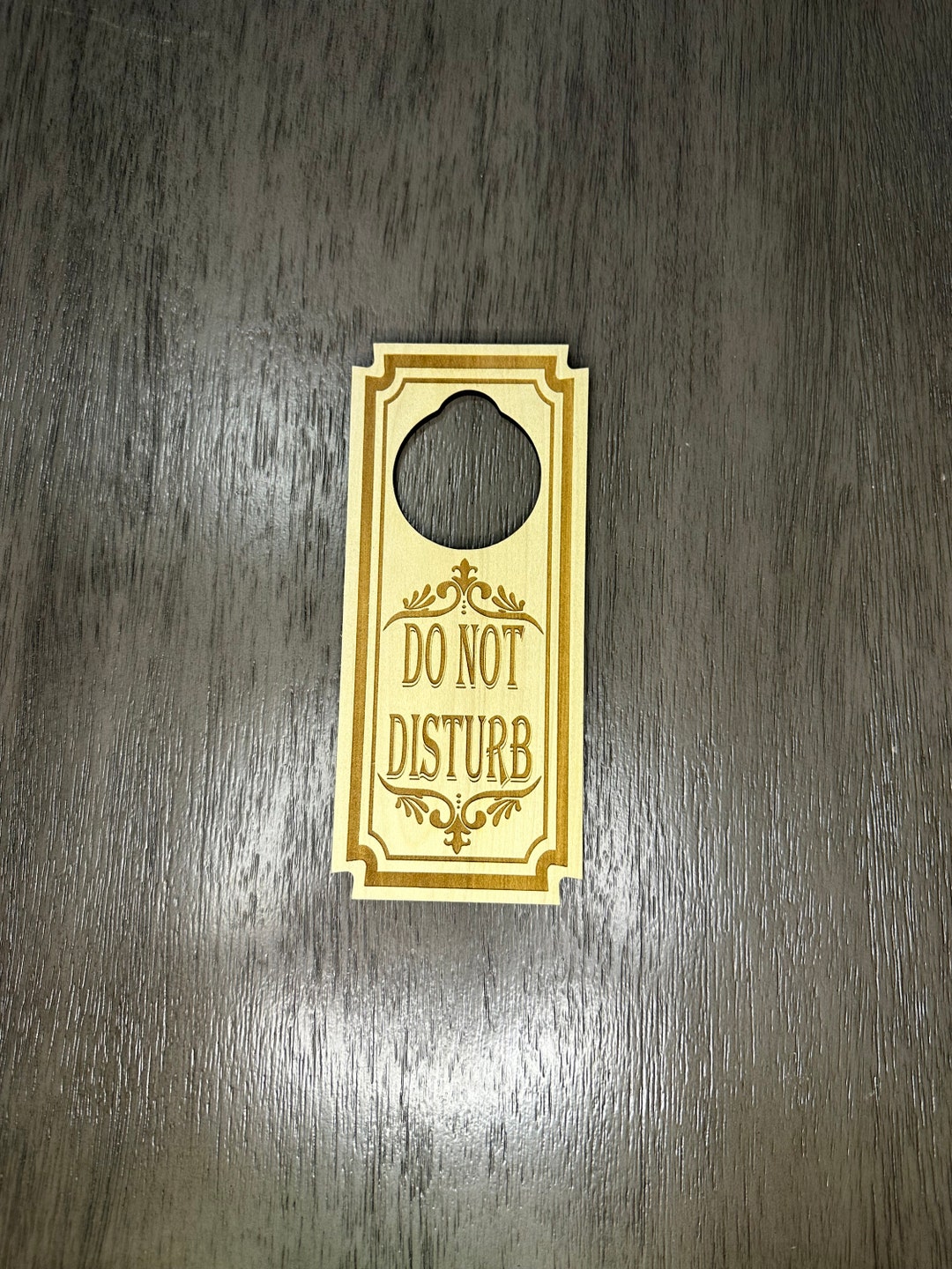 Do Not Disturb Fancy Engraved Door Hanger Sign Variant 4 - Etsy