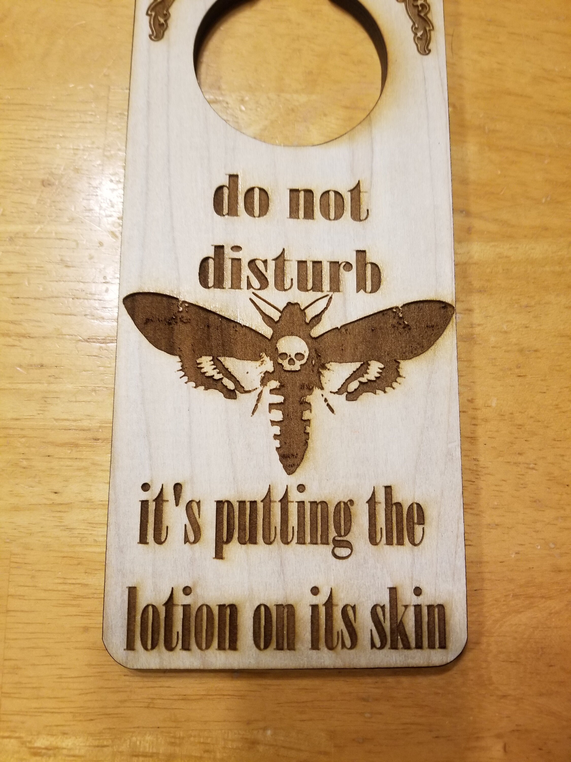 Do Not Disturb Silence of the Lambs Engraved Door Hanger Sign Etsy