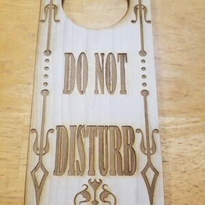 Do Not Disturb Engraved Door Hanger Sign Do Not Enter - Etsy