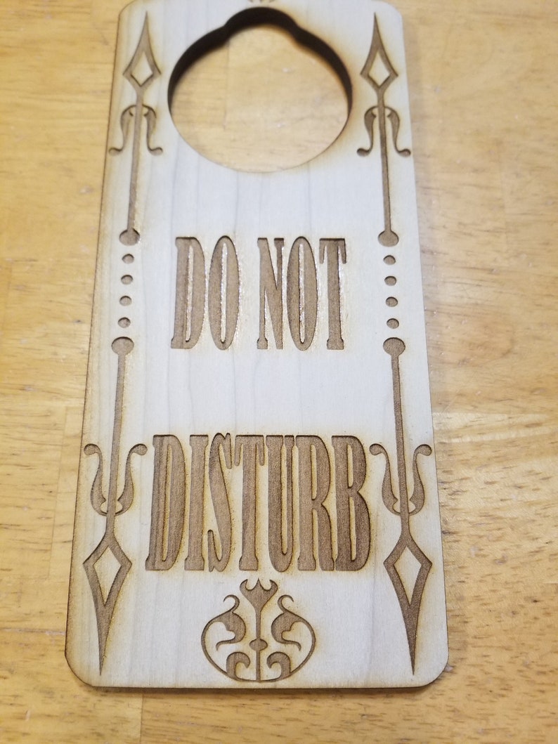 Do Not Disturb Engraved Door Hanger Sign Do Not Enter - Etsy