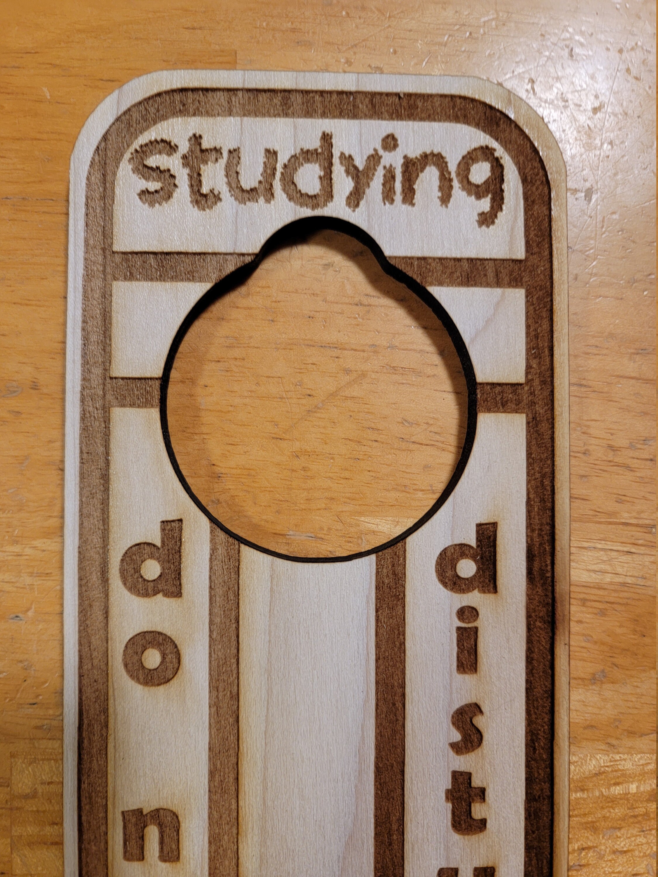 Studying Do Not Disturb Pencil Shaped Engraved Wooden Door Hanger - Etsy