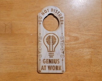Studying Do Not Disturb Engraved Door Hanger Sign - Etsy