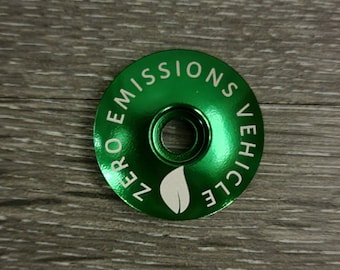 Tapa superior de potencia para dirección de bicicleta de vehículos de cero emisiones, 1 1/8" verde