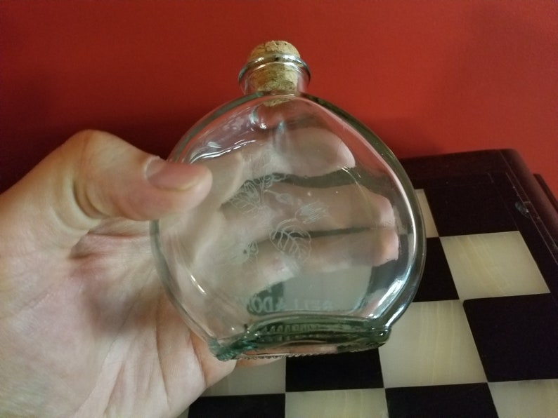 Belladonna Nightshade Etched Glass Apothecary Bottle 5.7 oz image 6