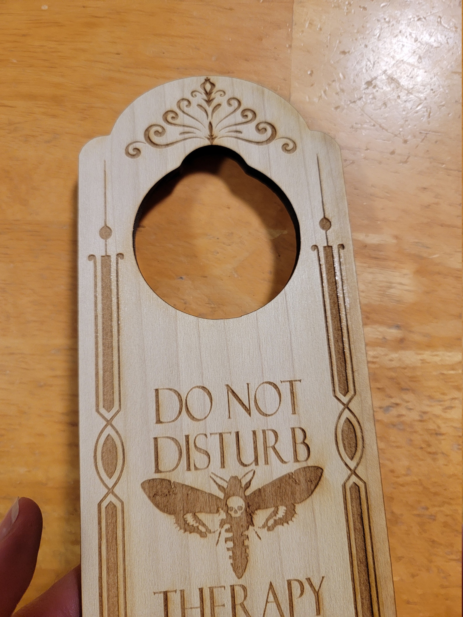 Lecter Sign Doctor Lecter Do Not Disturb Silence of the Lambs Engraved Door Hanger ...