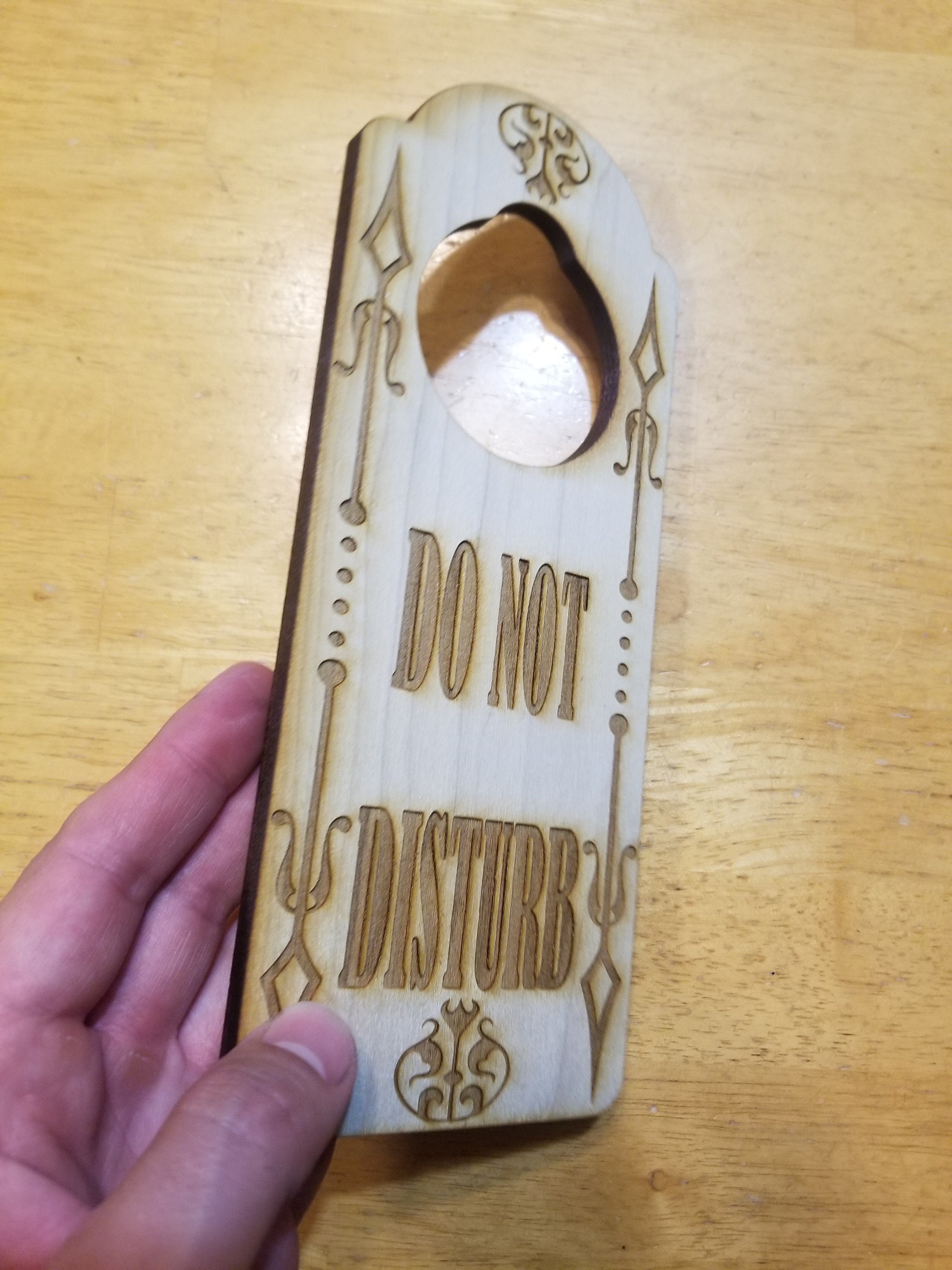 Do Not Disturb Engraved Door Hanger Sign Do Not Enter - Etsy