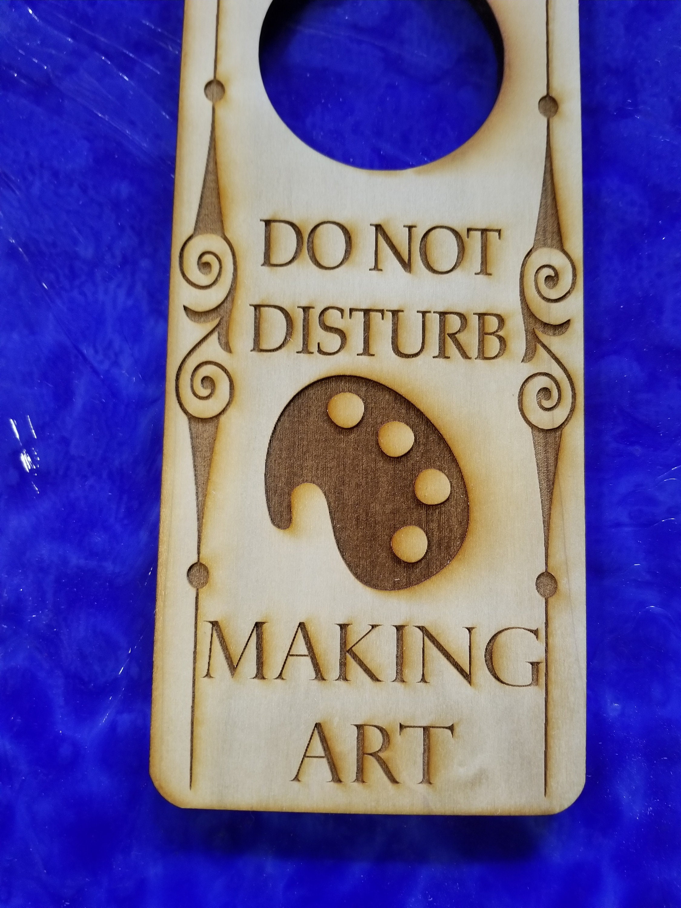 Do Not Disturb Making Art Engraved Door Hanger Sign - Etsy