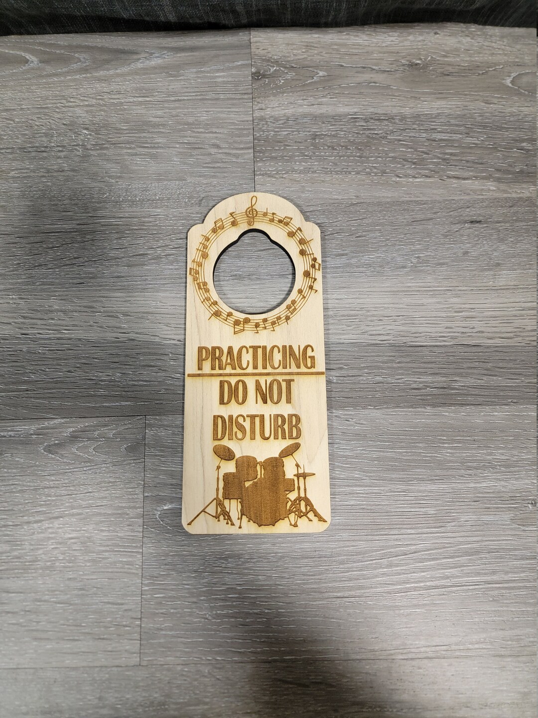 No Instrument Sign Practicing Do Not Disturb Drums or Any Instrument Engraved Door Hanger ...
