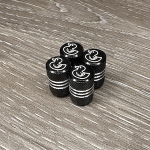 Rubber Duck Schrader Valve Caps Aluminum 9 Colors