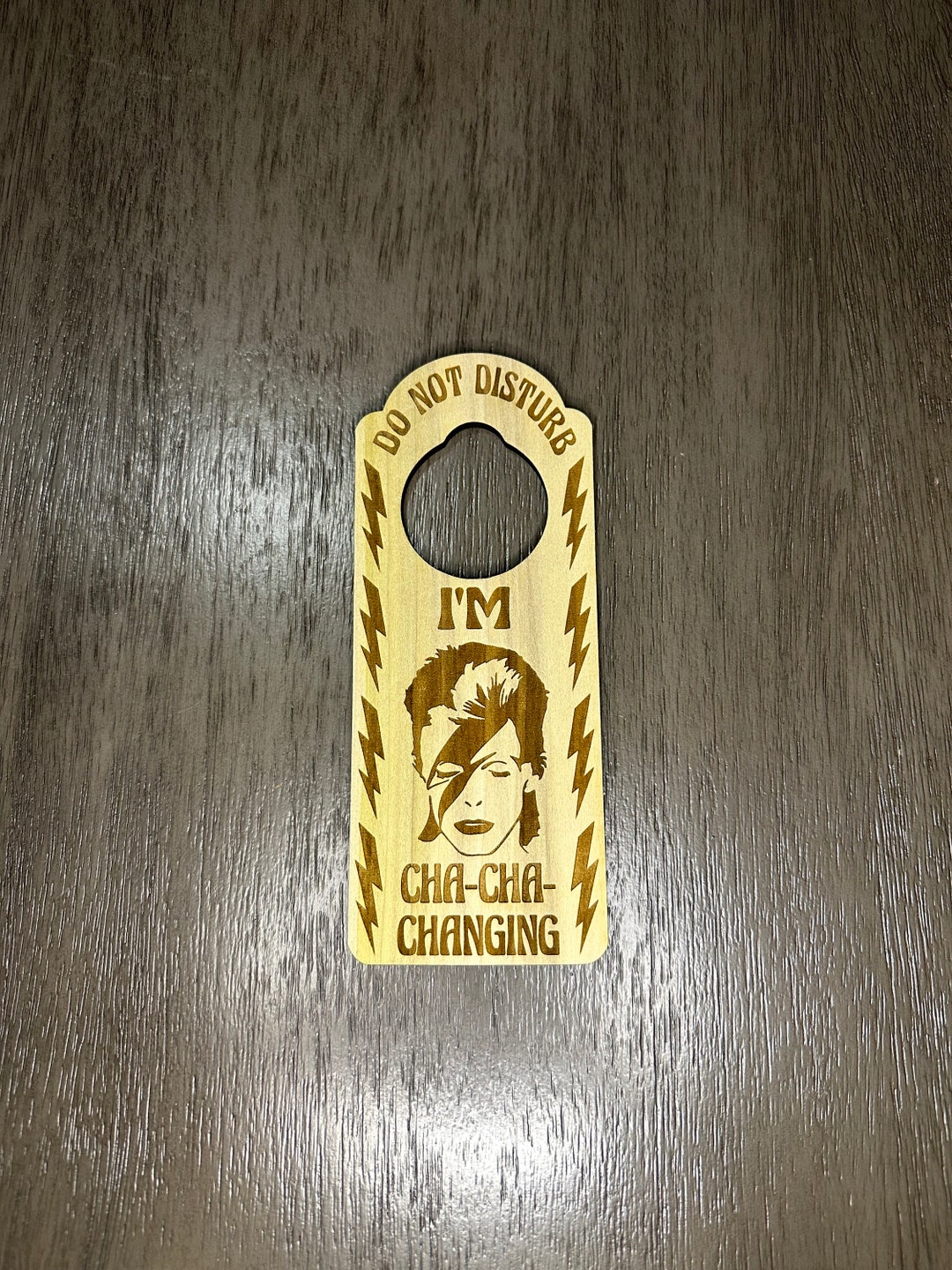 Changing Do Not Disturb Engraved Door Hanger Sign Bowie Changes - Etsy