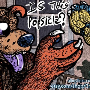 Is This Popsicle Furry Fandom Anthro animal paws sticker for placement everywhere meme sticker