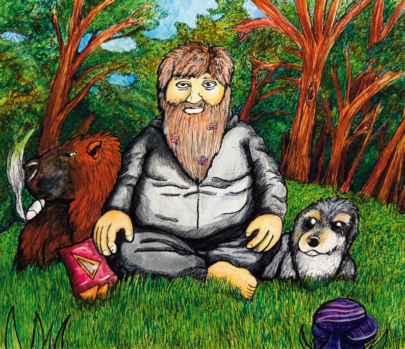 Paulsego Deep Fat Fried Fan Art Original and Limited Prints For - Etsy