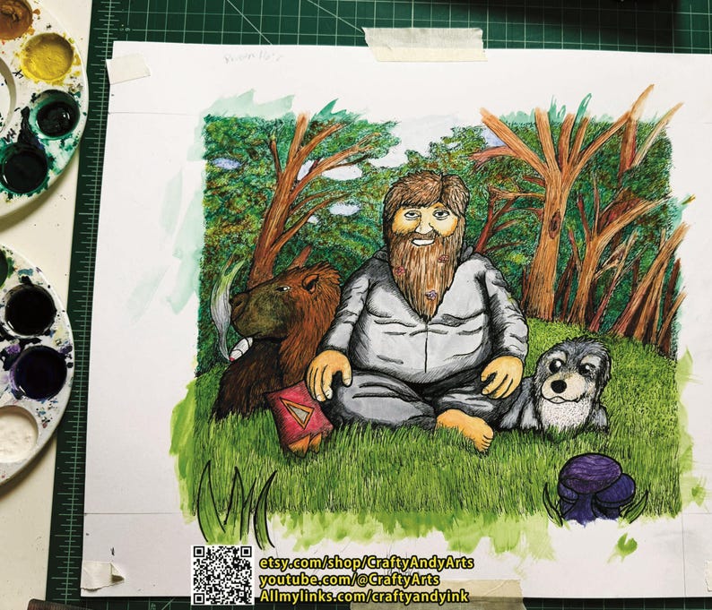 Paulsego Deep Fat Fried Fan Art Original and Limited Prints For - Etsy