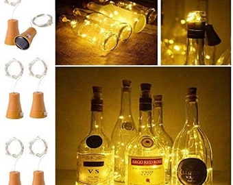 8-20 LED Solar Wine Bottle Cork Shaped String Fairy Lights Night Lamps Xmas NEW 8-20 LED Solar Wine Bottle Cork Shaped String Fairy Lights Night Lamps Xmas NEW