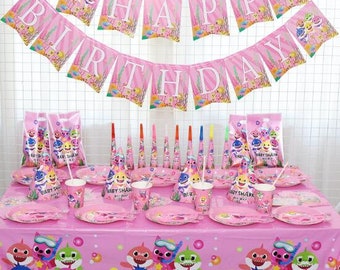 Birthday Decorations Baby Shark Party Ideas For Girl