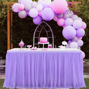 Table Skirting Tulle Baby Table Skirt Cake Table Skirt Tablecloth Birthday Wedding Banquet Baby Shower Party Decoration Supplies