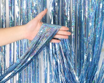 Metallic Foil Fringe Curtain: Sequin Tassel Party Backdrop