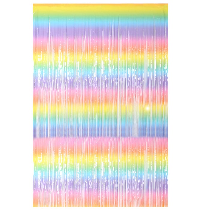 Macaron Color Fringe Curtains Gradient Tassel Door Curtain - Etsy