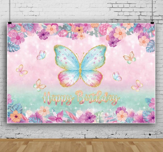 2m Hanging Paper Craft Butterfly Background Props Long Paper Card