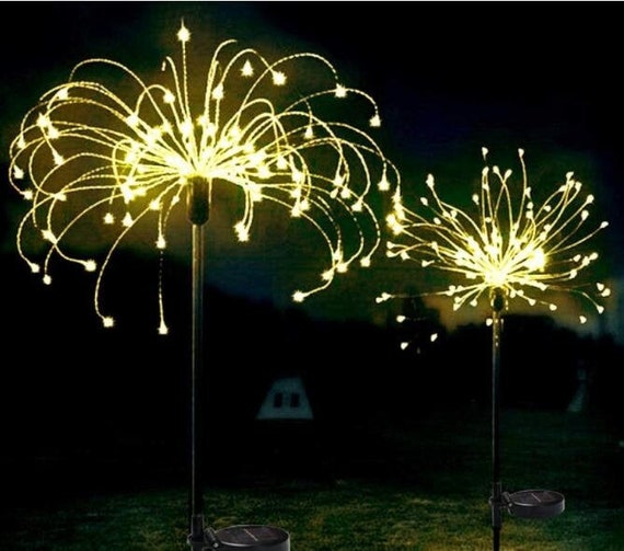 120LED Battery Hanging Firework Lamp Garden Starburst Stake Fairy Lights Wedding 120LED Battery Hanging Firework Lamp Garden Starburst Stake Fairy Lights Wedding
