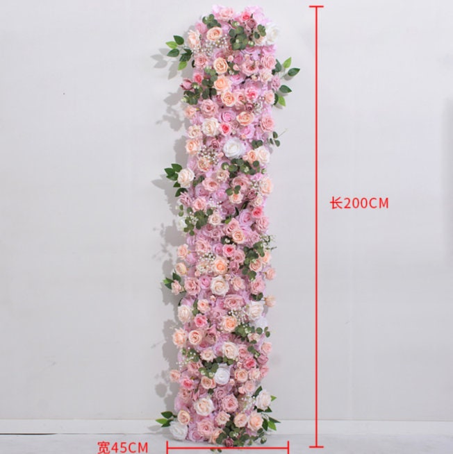 Light Purple Silk Rose Flower Runner, Wedding Table Decor - Etsy