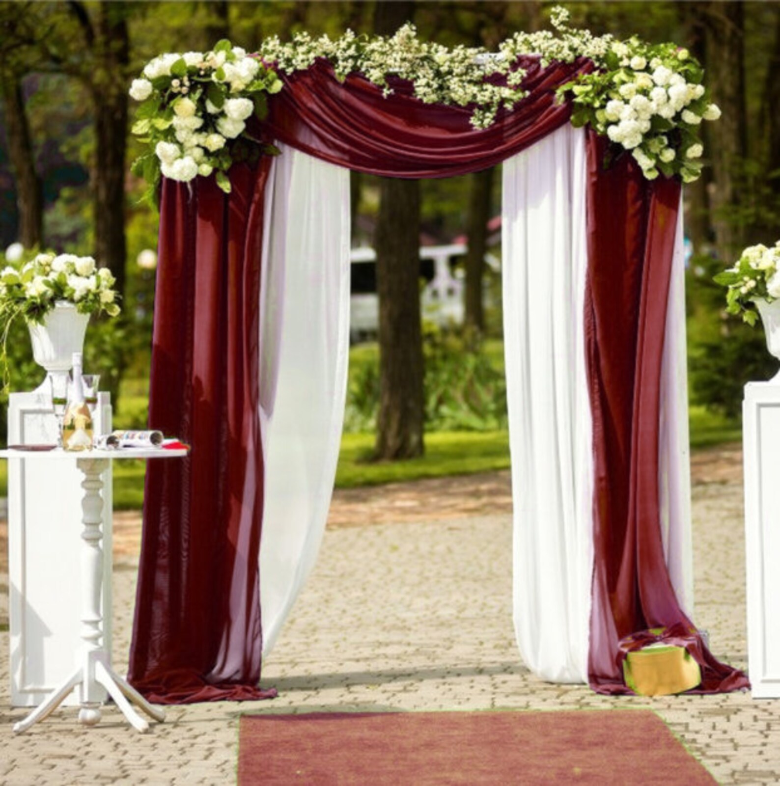 chiffon arch