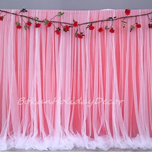 Photo Background Birthday Party Supplies Scene Layout Event Wedding Party Backdrop Custom Backdrop Decoration Tulle Chiffon Curtain
