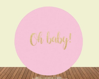 Fondo Fotografico Rotondo 2m - Tessuto In Poliestere Per Feste, Compleanni E Servizi Fotografici