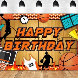 Sport Banner Baby Shower Birthday Party Fotografie Hintergrund Basketball Backdrop Kinder Jungen Banner Vinyl Druck Poster