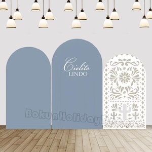 Mexican Fiesta Chiara Arch Wall Cover Cielito Lindo Theme Backdrop Covers Baby Shower Backdrop Party Decor Wedding Photography Double sided