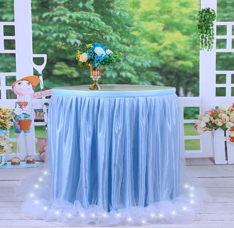 Jupe de Table en Tulle, Nappe Tutu, Britware, Décorations pour