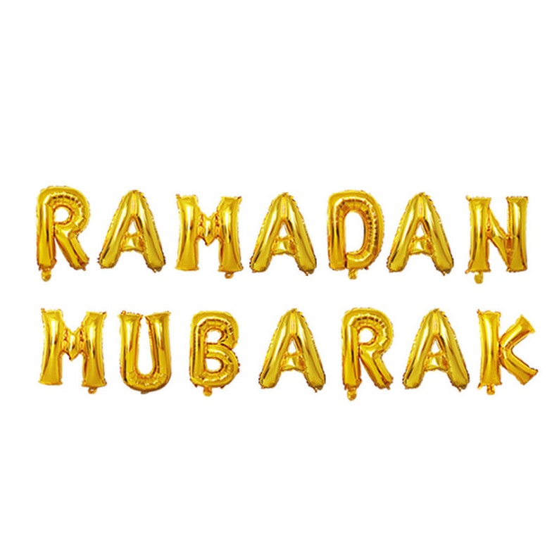 Eid Mubarak Party Balloon Set Letter Set Party Balloon Decoration Party Supplies