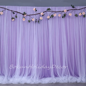 Photo Background Decoration For Studio/Birthday/Baby Shower/Christmas/Prom Wedding Party Backdrop Gauze Hanging Curtains Ice Silk Cloth