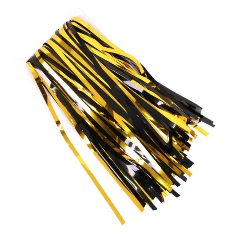 Black and Gold Halloween Tassel Curtain Party Fringe Curtains Etsy