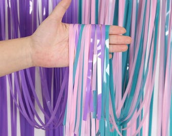 Foil Fringe Curtain Backdrop - Party Photo Booth Decoration