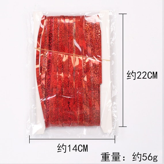Rideau à franges en feuille métallique : toile de fond de
