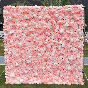 Lover Party Flower Wall 3D Artificial Flower Panel Wedding Party Holiday Wall Decor Photo Backdrop Setting Floral Wall Arrangement