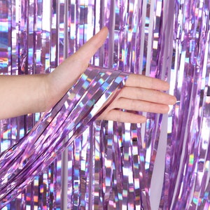 Multi-color Sequin Metallic Foil Fringe Curtains Tassel Wedding Bridal Baby Shower Backdrop Birthday Anniversary Party Decoration